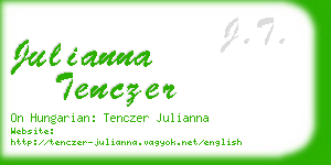 julianna tenczer business card